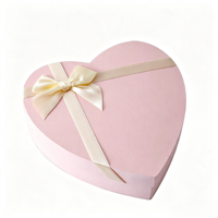 Boîte cadeau de luxe rigide en forme de cœur de 2 mm avec pelliculage mat et gaufrage pour emballage de Saint-Valentin et de mariage, personnalisable pour chocolats