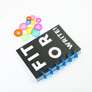 Carnet personnalisé avec logo, reliure à disques, feuilles mobiles, format A5, couverture rigide, agenda pour l'école, les étudiants, le bureau, les affaires - Product Image 2