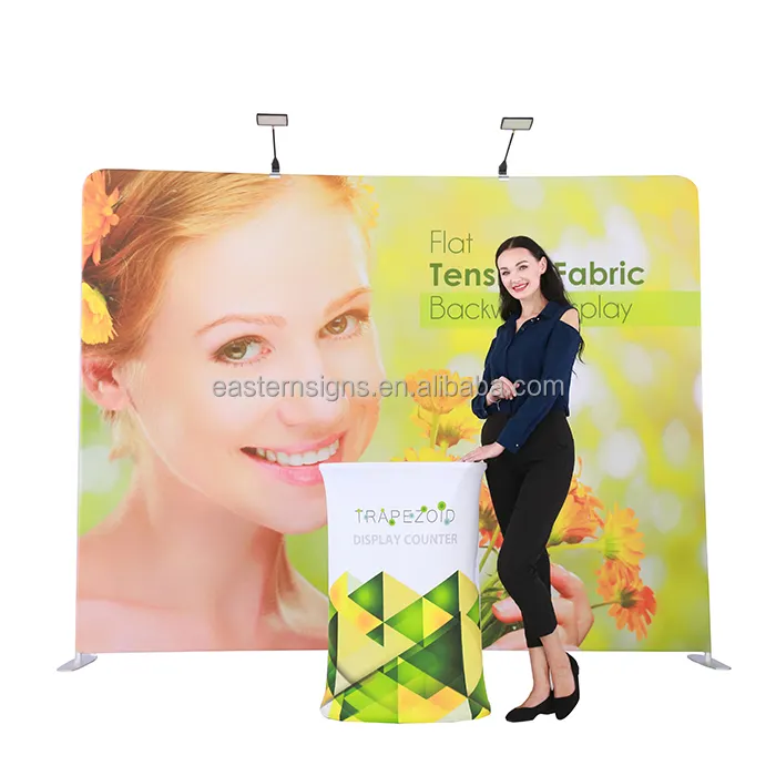 Nhanh chóng cài đặt triển lãm đám cưới Backdrop 10 * 8ft Nhiếp ảnh Backdrop hiển thị đứng