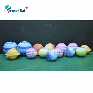Parc décoratif grande lumière Led système solaire lune soleil terre <span class=keywords><strong>Jupiter</strong></span> Mars saturne neuf <span class=keywords><strong>planète</strong></span> ballons planètes gonflables géantes - Product Image 5