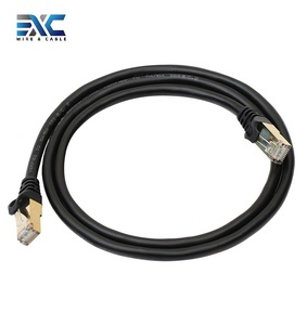 Exc Nhà máy cung cấp trực tiếp cat8 phẳng S/FTP Cáp cat8 mạ Vàng RJ45 cáp Ethernet 26AWG tinh khiết dây đồng Slimline CAT 6A - Product Image 3