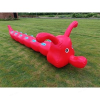 Jeu d'équipe interactif gonflable pour 3 personnes : Chenilles gonflables en PVC pour activités de team building et entraînement extérieur EN14960