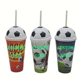 Taza Reutilizable Hercules de 16 oz con Logotipo Personalizado, Impresión UV, Botella de Plástico con Forma de Trofeo Mundial 2026 - Product Image 1