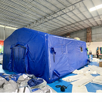Tente médicale gonflable professionnelle de secours d'urgence, imperméable, résistante au soleil, installation rapide, abri pour les situations de catastrophe