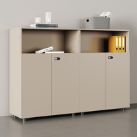 Organiseur de poste de travail modulaire industriel, armoires de rangement de bureau, 8 portes, armoire à dossiers verrouillable en mélamine, bibliothèque, bureau à domicile