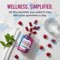 Gummies de Kombucha Probiotiques Marque Blanche 2 Milliards de UFC Sans Sucre Végétaliennes à la Pectine 60 Unités Bien-être Intestinal Fabricant de Suppléments OEM