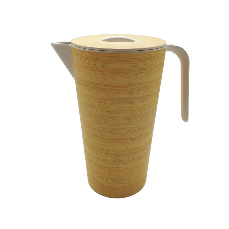 Экологически чистая биоразлагаемая бутылка с ручкой, бамбуковый чайник для чая, бамбуковый чайник для растений