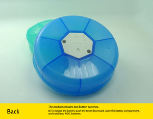 2025 settimanale Dispenser di pillole contenitore di plastica porta medicina 7 giorni elettronica digitale scatola di pillole con Timer di allarme - Product Image 3