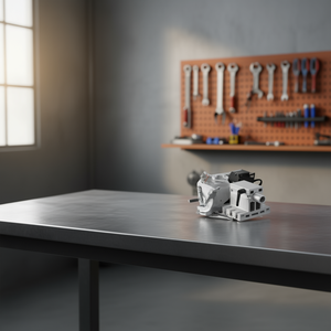 Tête diviseuse San.Du à 3 mors, hauteur de centre 100 mm (2,6 po), contre-pointe MT2, rapport 6:1 pour routeur CNC et fraiseuse - Product Image 2