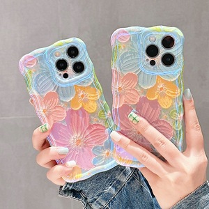 <span class=keywords><strong>Coque</strong></span> <span class=keywords><strong>de</strong></span> <span class=keywords><strong>téléphone</strong></span> en TPU souple <span class=keywords><strong>de</strong></span> luxe, best-seller, protection intégrale, motif floral coloré, peinture à l'huile, pour iPhone 11 12 13 14 15 - Product Image 1