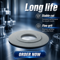Disque abrasif en céramique à profil convexe simple de qualité industrielle, grain personnalisé, pour le travail de rectification de rainures étroites en aluminium
