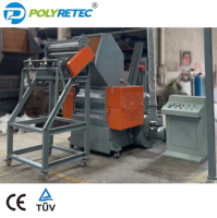 POLYRETEC Broyeur à tambour bleu pour bouteilles chimiques Broyeur de déchets plastiques