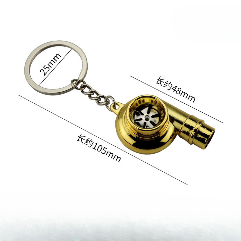 Big Turbo Keychain Gold