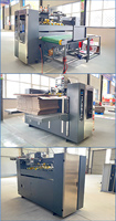 Agrafeuse semi-automatique à double servo pour boîtes en carton ondulé à feuille unique avec emballage sous film pour l'industrie du vêtement, haute vitesse, faible taux de défaillance