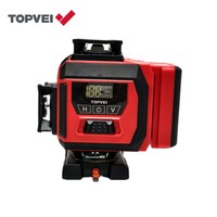 TOPVEI vente en gros 12 lignes auto-nivelant Auto Rotatif Construction HV-01 niveau Laser 360 degrés faisceau vert
