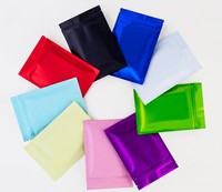 Sachets refermables personnalisés en Mylar mat à fermeture éclair trois côtés, imprimés, anti-odeur, pour bonbons, friandises et snacks