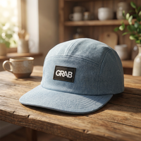 Gorra de Campamento de 5 Paneles Personalizada de Alta Calidad, Gorras Deportivas para Adultos, Gorra de Campamento sin Estructura para Correr