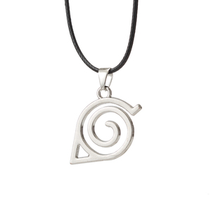 Collier pendentif ZRM Anime pour Konoha Rebellion Ninja, avec logo en alliage, motif de protection frontale <span class=keywords><strong>et</strong></span> de personnalité sable, style bohème avec cordon, direct usine - Product Image 2