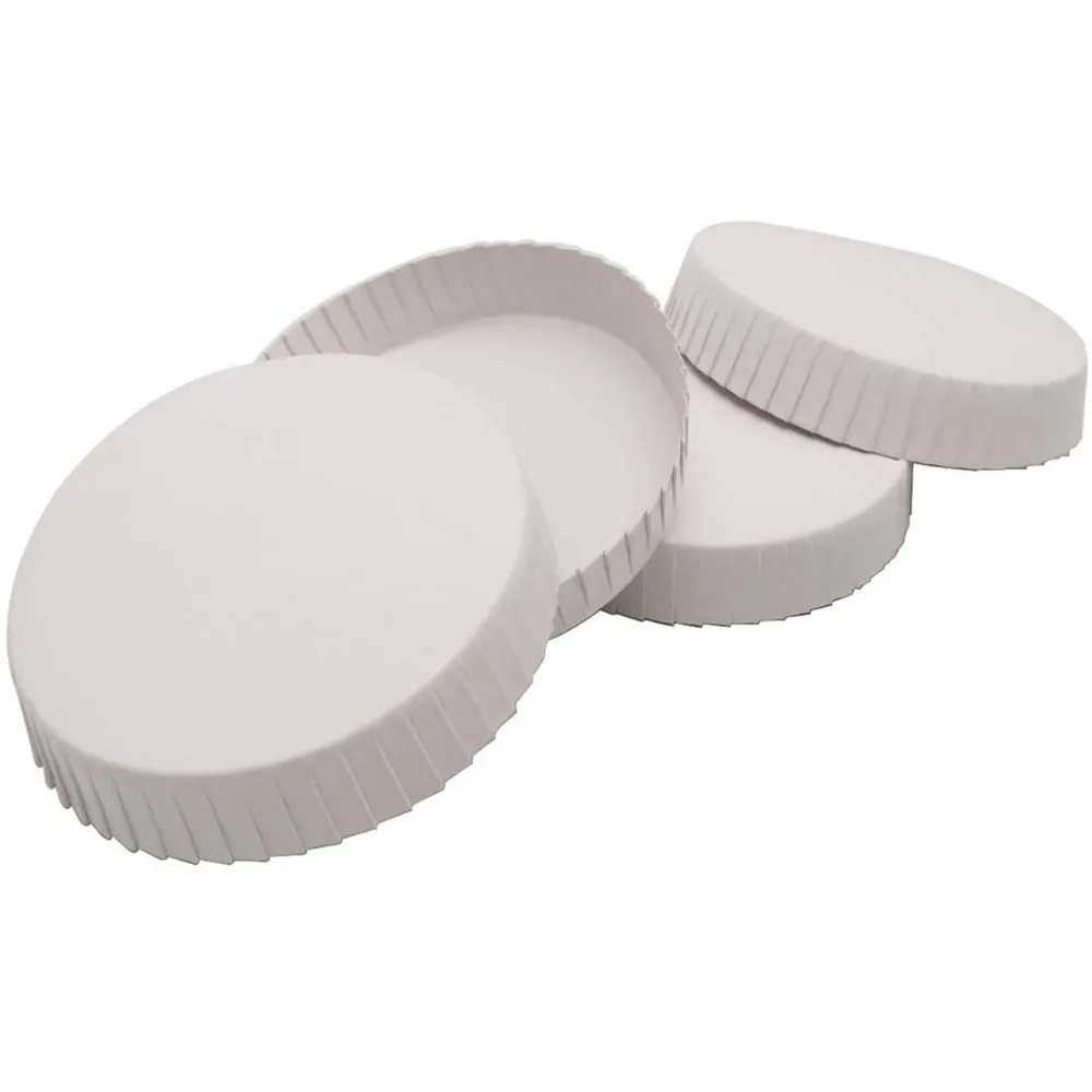 Круглые крышки чашки из белой бумаги диаметром 2,95 дюймов 200/упаковка