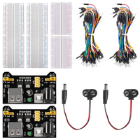 Kit de breadboard PLC avec module d'alimentation, 2 pièces, 830 points, 400 sans soudure, durable