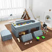 Canapé modulaire Certipur en mousse haute densité emballé sous vide pour enfant Canapé en tissu microsuède moderne et doux pour bébé