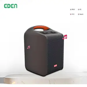 야외 및 실내 사용을 위한 EDEN IPX5 방수 충전식 휴대용 무선 파티 스피커 BT BOOMBOX