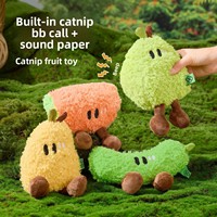 Jouets pour chats : Hi, Kitten, Mimi, Jouets à la catnip, Bâtonnet de chat pour le chatonnage, Jouets à mâcher pour chats, Jouets sonores, Série Fruits, Préférés des animaux de compagnie