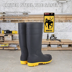 CHITED Anpassbare Leichte Stahlkappe Echtleder-Obermaterial Quetschsicher Durchstichsicher Unisex Sicherheitsschuhe für den Winter - Product Image 2