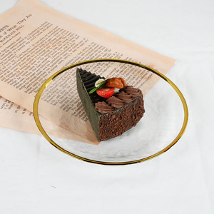 Assiettes Tendance 2025 pour Fêtes et Mariages, Couverts en Verre, Vaisselle en Porcelaine, Ensemble d'Assiettes en Verre, Service de Table - Product Image 3