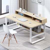 Prix d'usine en gros, bureau d'ordinateur noir en PC, ensembles de meubles de bureau, tables d'ordinateur minimalistes pour la maison