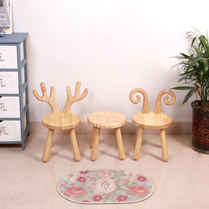 Tabouret rond en bois massif, tabouret bas en chêne pour changer de chaussures à la maison, durable - Product Image 1