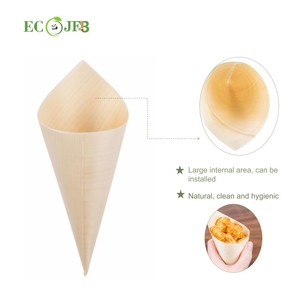 Ciotola Conica in Legno Ecologica Monouso <span class=keywords><strong>per</strong></span> Finger Food, Snack, Antipasti, Degustazioni, Stoviglie <span class=keywords><strong>per</strong></span> Catering in Legno Naturale - Product Image 4
