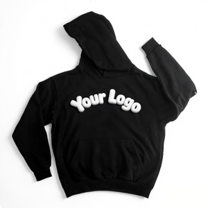 Heavyweight Lined Fleece Pocket Hoodies <b>Men</b> Cotton Puff Print Logo <b>Pullover</b> Streetwear Vintage Hip Hop Autumn High Quality - Product Image 1