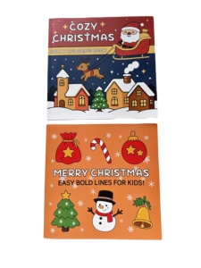 Cuadernos para Colorear Personalizados con Encuadernación Laminada, para Adultos y Niños, 40 Hojas de Papel, Libro Educativo de Pintura Navideña para Niños - Product Image 6