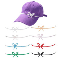 Casquette Trucker avec Nœud Perlé Amovible, Accessoire Unisexe Adulte, Chaîne Décorative, Décoration de Chapeau Coquette, Cadeau, Nylon, Courant