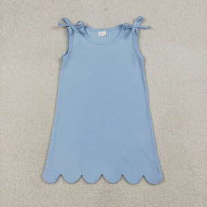 Vestidos sin mangas con volantes y lazo hasta la rodilla para bebés niñas - Product Image 4