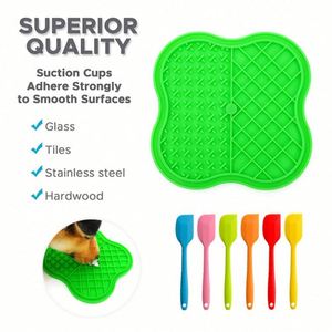 Alfombrillas y tapetes de silicona impermeables con ventosas de pulpo para mascotas, novedosas alfombrillas de entrenamiento y comederos para perros, para mascotas y dueños. - Product Image 6