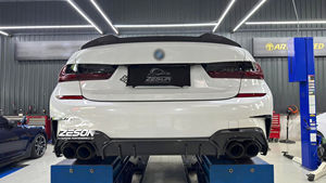 AD Style Carbon Fiber M340i achterbumper <span class=keywords><strong>diffuser</strong></span> voor BMW G20 G28 3-serie Pre-LCI achterdiffuser - Product Image 6
