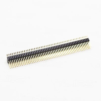 Connecteur de type broche droite à espacement de 1,27x2,54 mm, double rangée SMT SMD, hauteur 1,7 mm ou 2,54 mm, positions 02P-50P