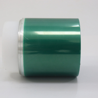 Ruban adhésif PET silicone vert haute température, directement de l'usine, 33m, pour revêtement en poudre et galvanoplastie