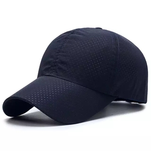 Venta caliente suave negro de secado rápido de logotipo bordado de malla Panel 6 papá sombreros de béisbol deportes gorras - Product Image 1