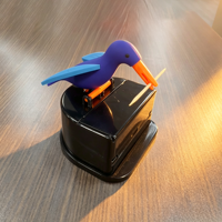 Distributeur de cure-dents automatique écologique moderne en forme d'oiseau, support à pression en forme de hibou, étui pop-up en caoutchouc souple pour cuisine
