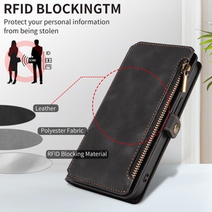 PU cuero Flip Wallet cremallera ranura para tarjeta diseño fundas de teléfono móvil para iPhone 17 16 15 Plus 14 Pro 12 <span class=keywords><strong>13</strong></span> <span class=keywords><strong>Mini</strong></span> nueva Funda de cuero - Product Image 4