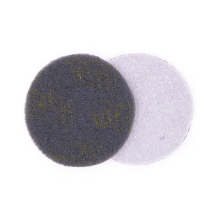 Tampon rond non tissé vert rouge gris <span class=keywords><strong>de</strong></span> 100 mm (4 pouces) pour l'élimination des résidus et des calcaires et le nivellement - Product Image 5