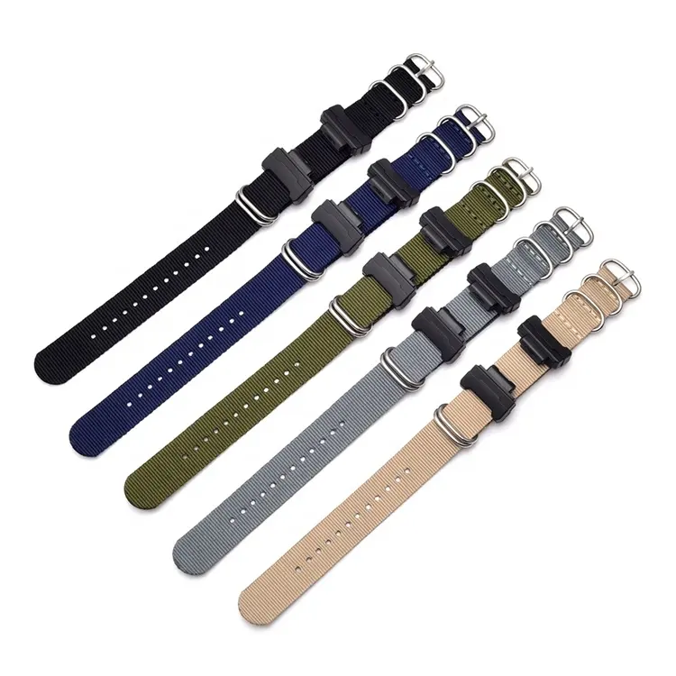 Sport Nylon Wrist Watch Straps For Casio G Shock Bracelet Band Strap With Adapters
