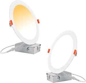 Vòng LED đèn trần ánh sáng thay đổi độ sáng 4 "6" 8 "LED nồi ánh sáng LED Bảng điều chỉnh ánh sáng