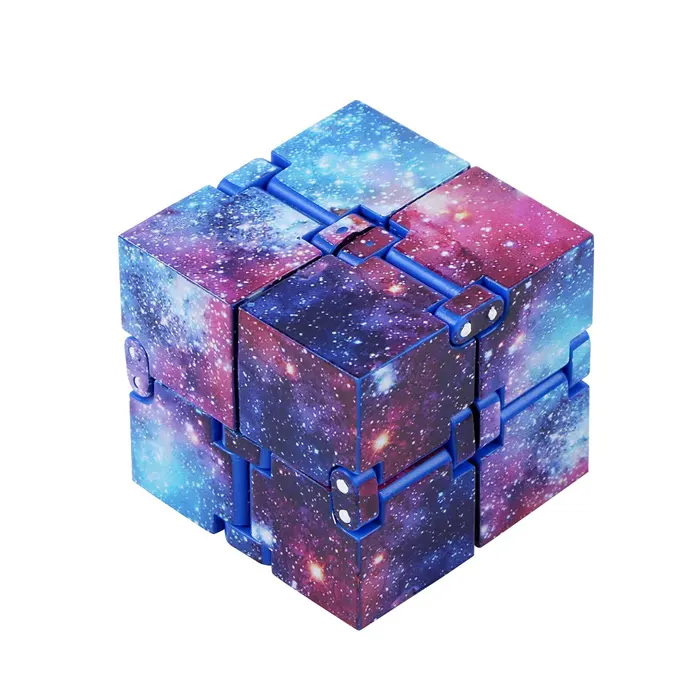 Пластиковая мини-игрушка для снятия стресса и тревожности Galaxy Space infinity cube для дошкольного возраста игрушка для взрослых и детей