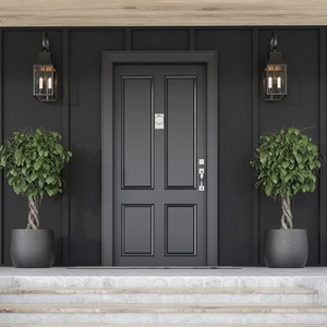 <span class=keywords><strong>Porte</strong></span> <span class=keywords><strong>d</strong></span>'<span class=keywords><strong>entrée</strong></span> commerciale moderne en aluminium avec double vitrage trempé, battante, en fibre de verre, étanche - Product Image 1