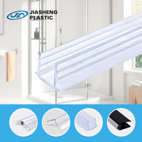 Perfil de Plástico/PVC Transparente Moderno y Duradero con Tiras de Goma Selladas para Bloquear el Agua para Puertas y Ventanas
