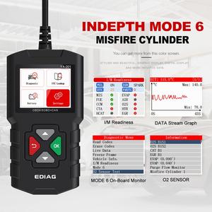 Prueba de Monitor a Bordo (Modo 6) Herramienta de Diagnóstico para Automóviles Ediag YA 201 OBD2 - Product Image 2